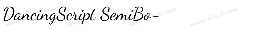 DancingScript SemiBo字体转换